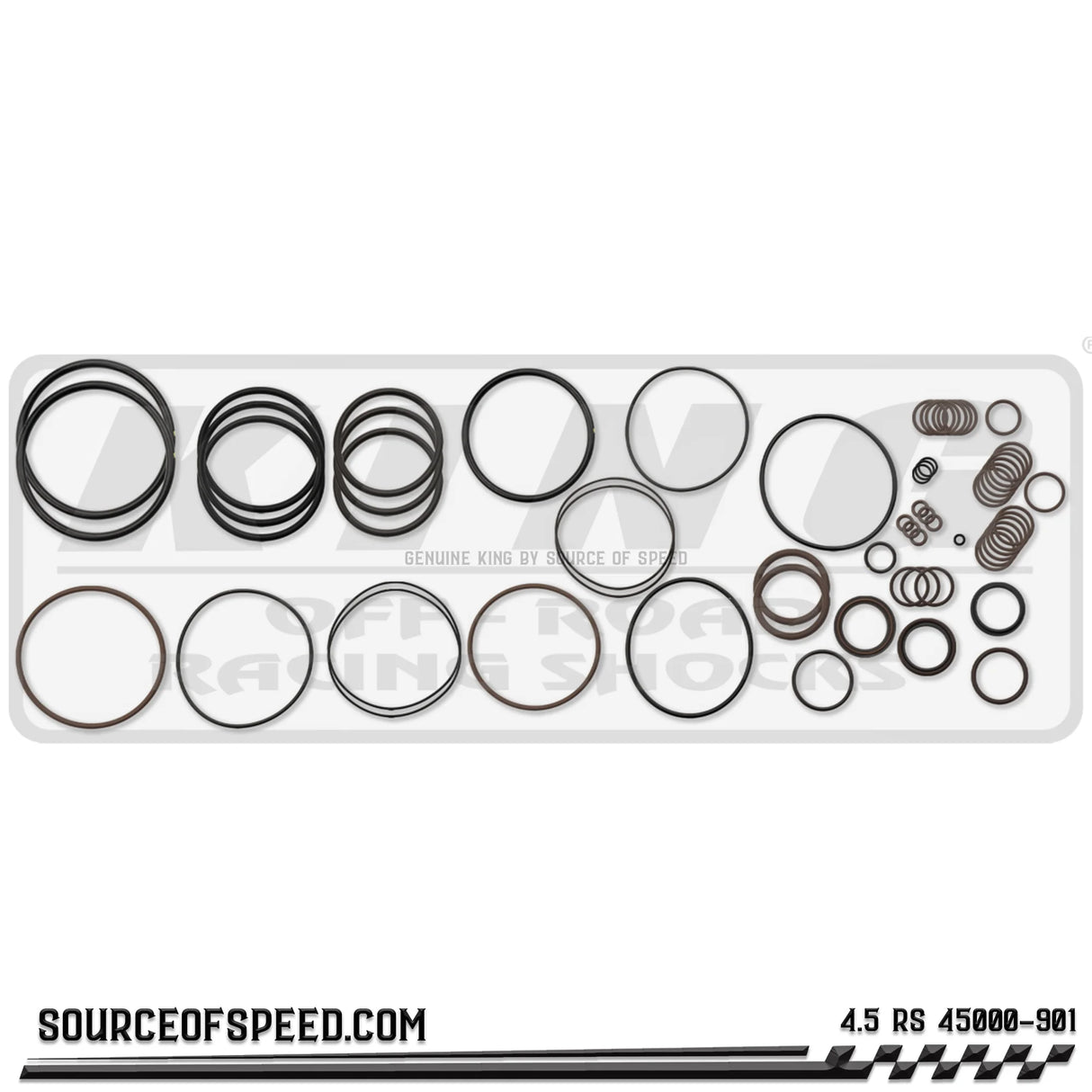 King Shock Race Series Seal Kit | 4.50" x 1.25" shaft | 45000-901