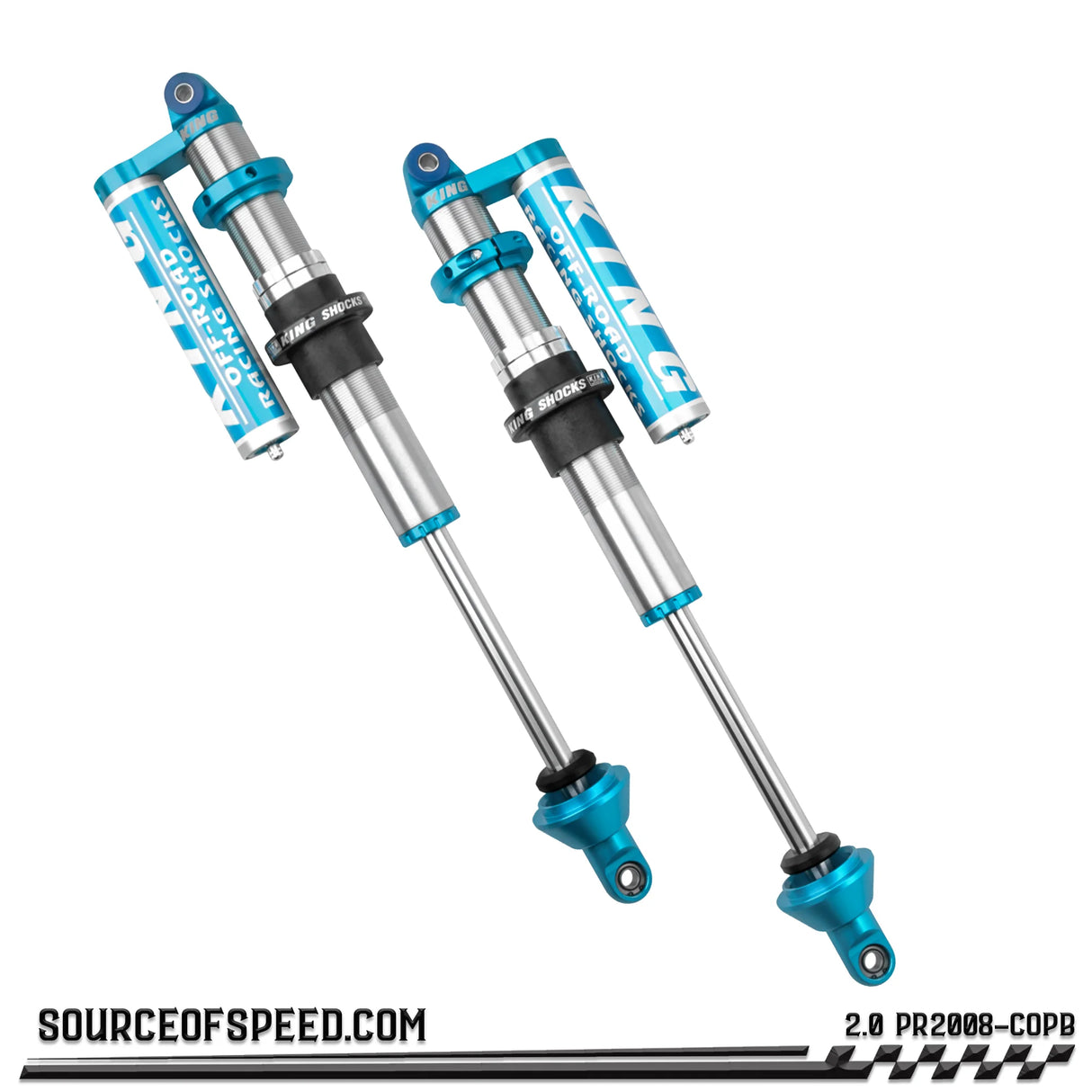 King 2.00" x 8" PR Coilover Shock Piggyback Reservoir