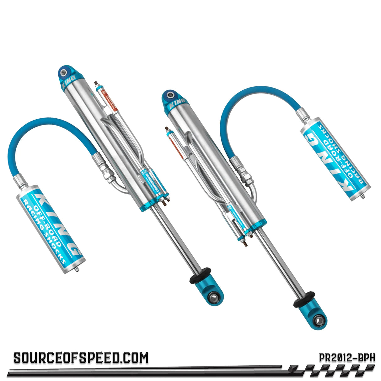 King PR Series 2.00" x 12" Bypass Remote Reservoir Shock