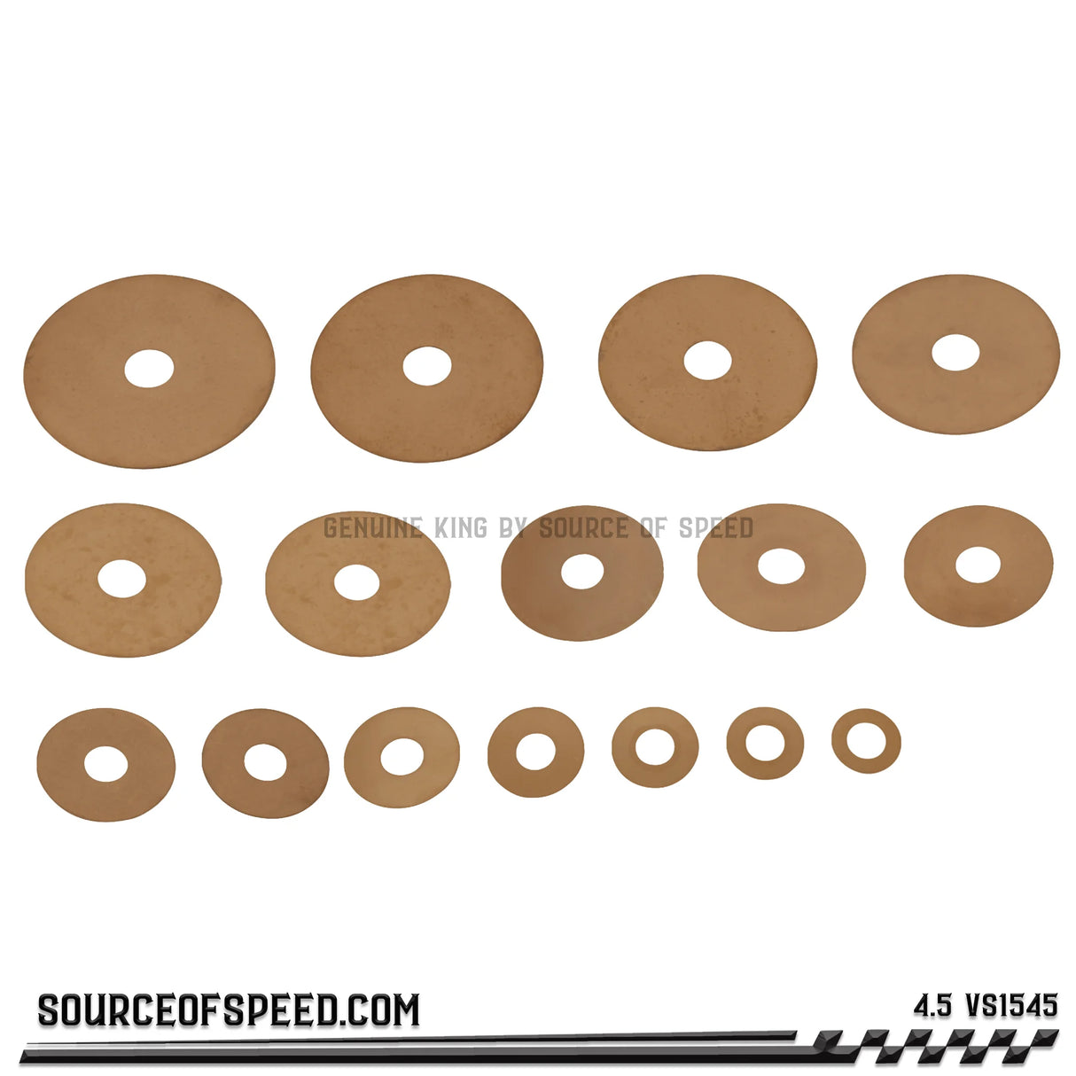 King Shocks .015" x 4.5" Shock Valve Shim stack