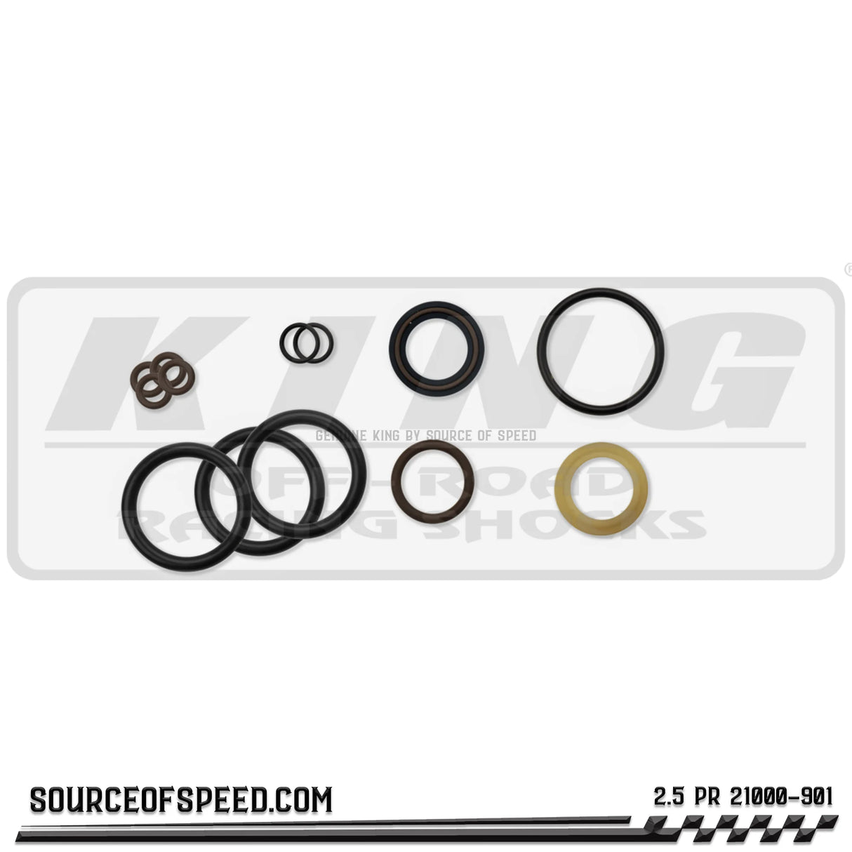 King 2.00" x .875" Shaft Seal Kit | Viton PR Series | 21000-901