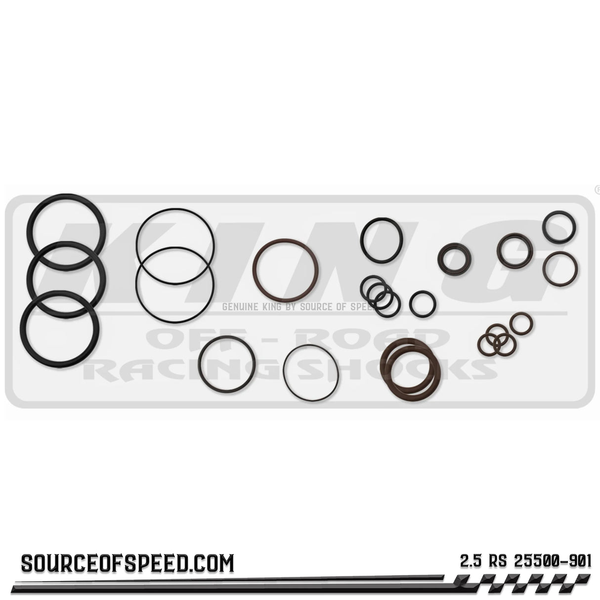 King Shock Race Series Seal Kit | 2.50" x .875" shaft | 25500-901