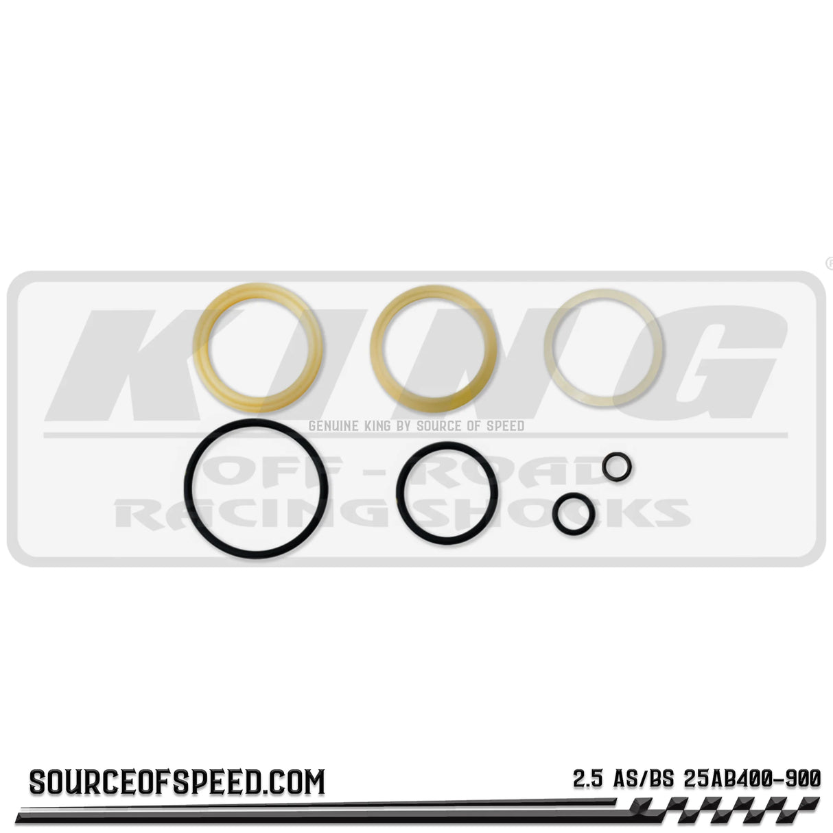 King 2.50" AS/BS Seal Kit | 25AB400-900