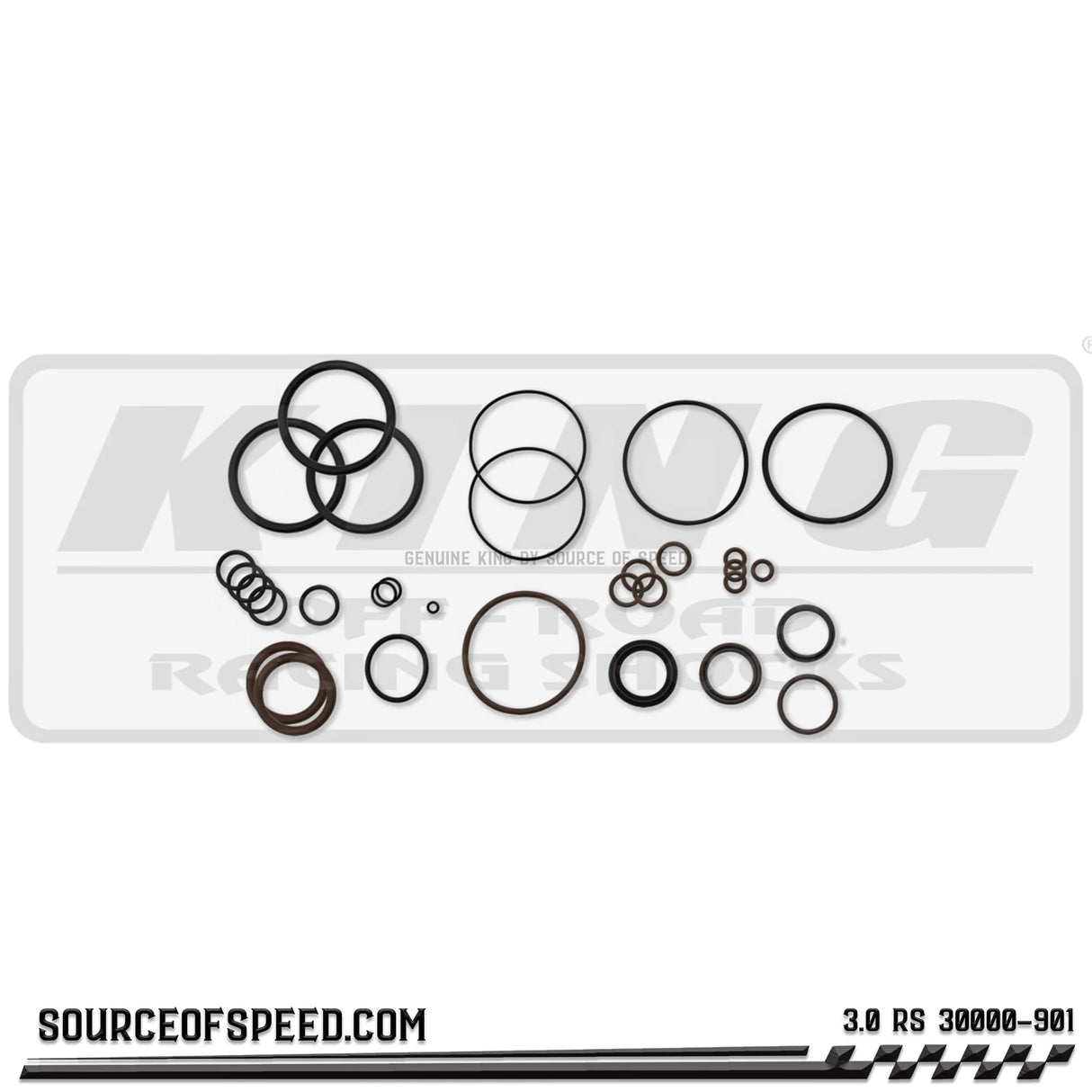 King Shock Race Series Seal Kit | 3.00" x 1.00" shaft | 30000-901