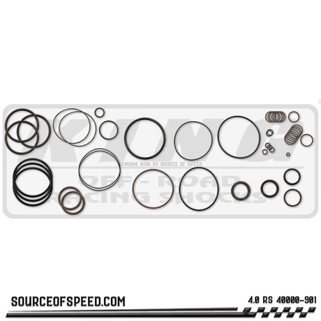 King Shock Race Series Seal Kit | 4.00" x 1.25" shaft | 40000-901