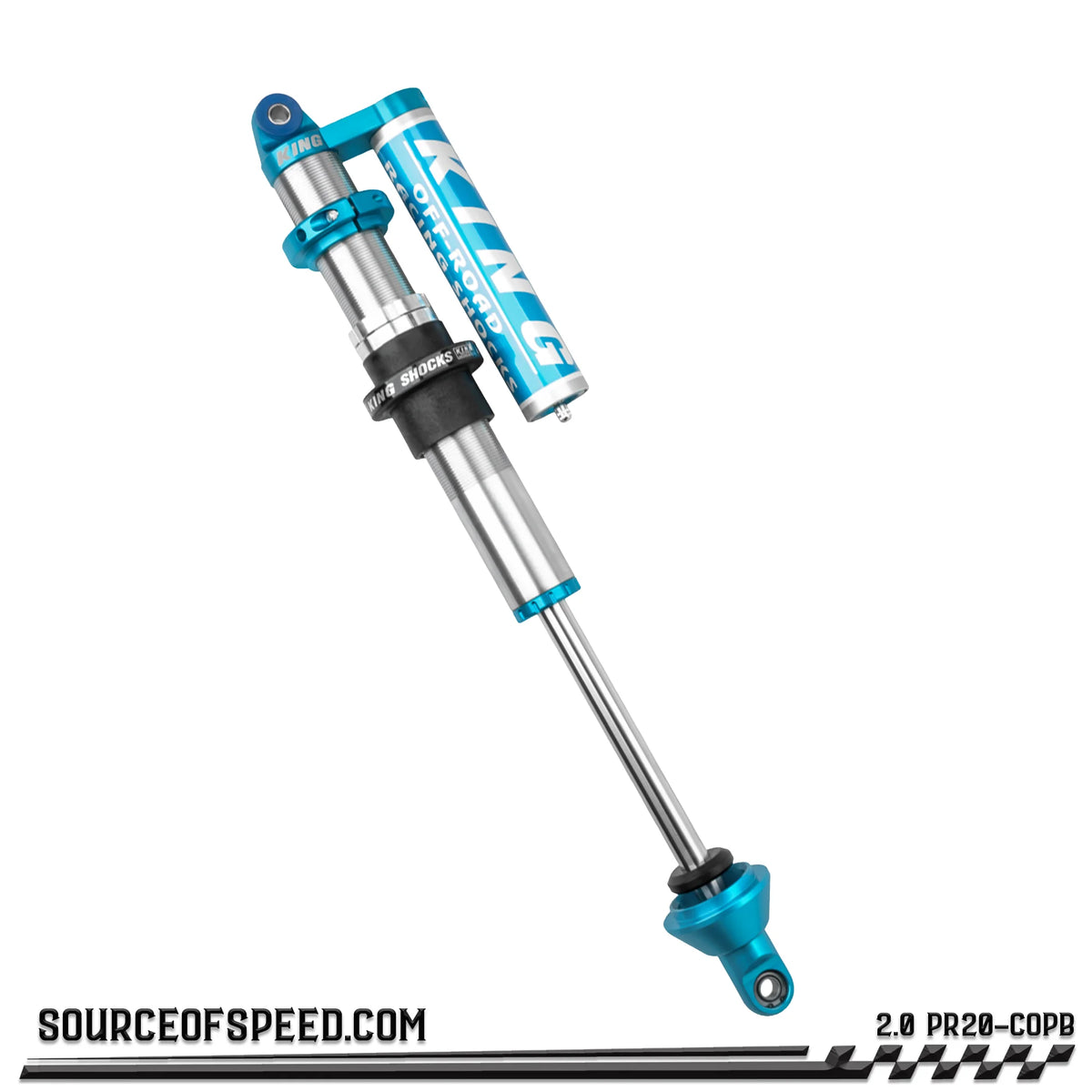 King 2.00" PR Coilover Shock Piggyback Reservoir