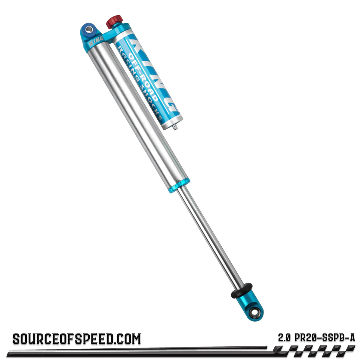 King PR Series 2.00" Piggyback Reservoir Shock with Compression Adjuster