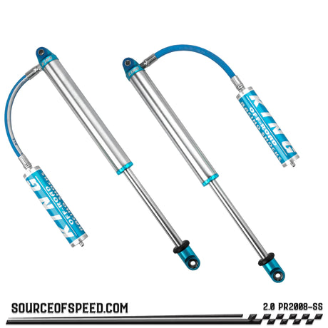 King 2.00" x 8" PR Series Shock with Remote Reservoir