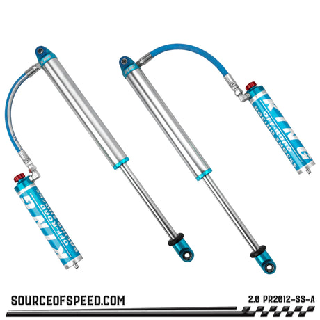 King 2.00" x 12" PR Series Shock with Remote Reservoir & Compression Adjuster