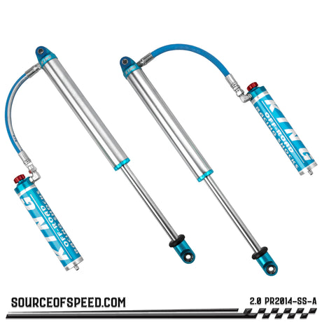 King 2.00" x 14" PR Series Shock with Remote Reservoir & Compression Adjuster