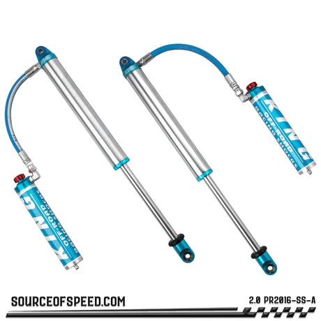 King 2.00" x 16" PR Series Shock with Remote Reservoir & Compression Adjuster