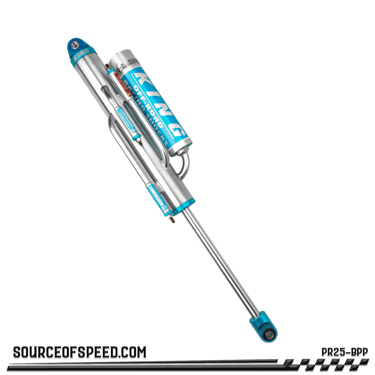 King PR Series 2.50" Bypass Piggyback Reservoir Shock