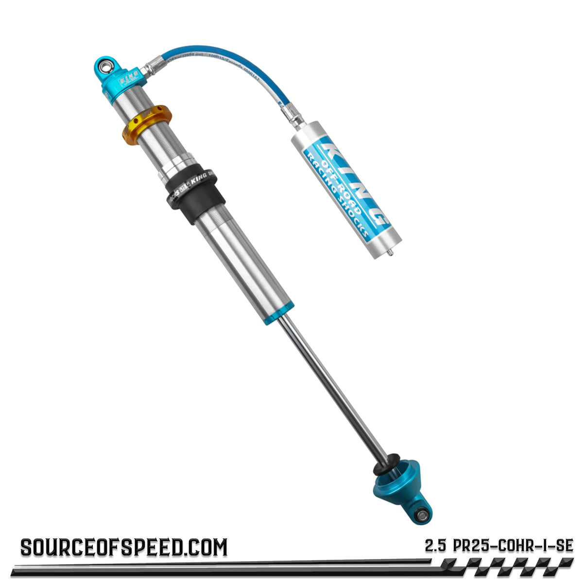 King 2.50" PR Coilover Shock Remote Reservoir, & IBP