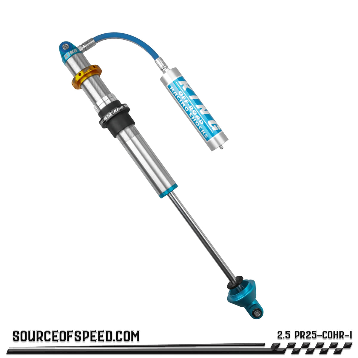 King 2.50" PR Coilover Shock Remote Reservoir, & IBP