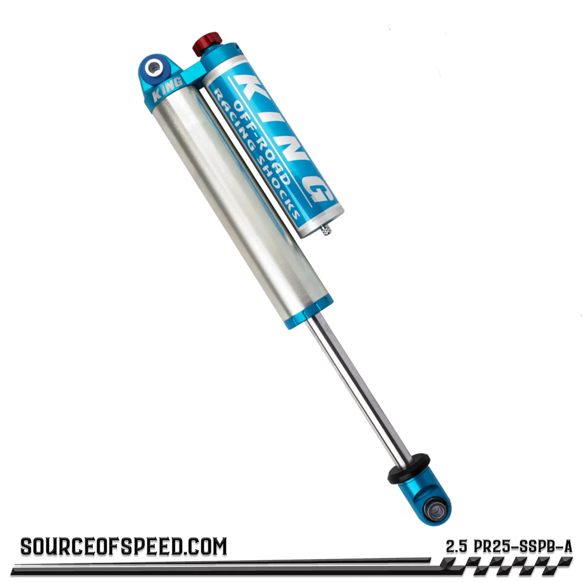 King PR Series 2.50" Piggyback Reservoir Shock with Compression Adjuster