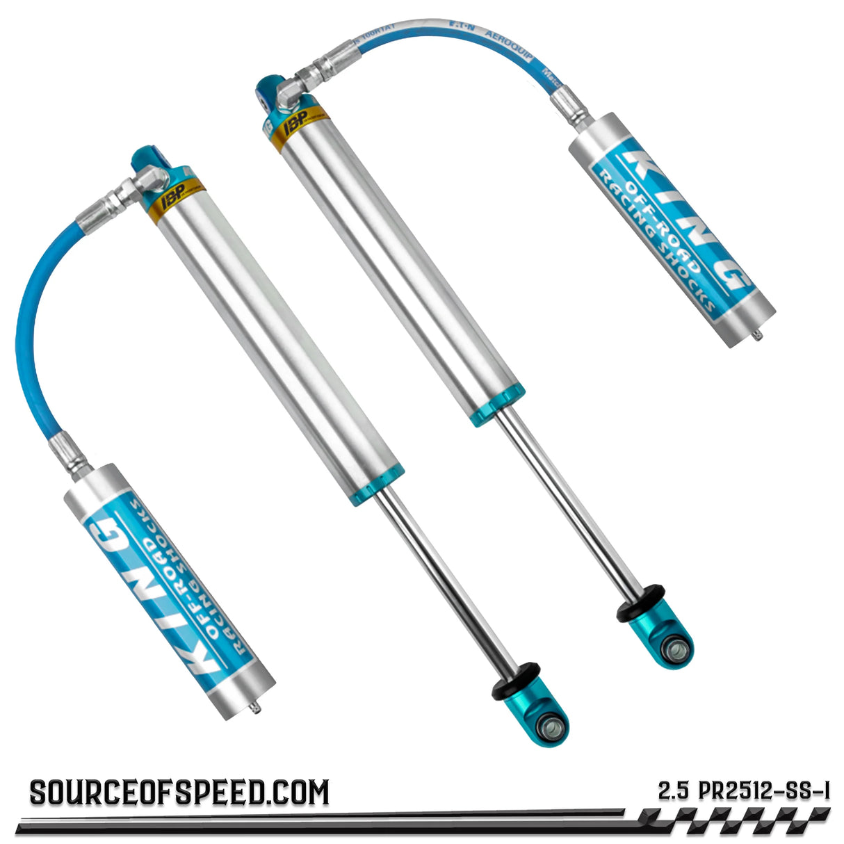 King 2.50" x 12" PR Series Shock with Remote Reservoir & Internal Bypass