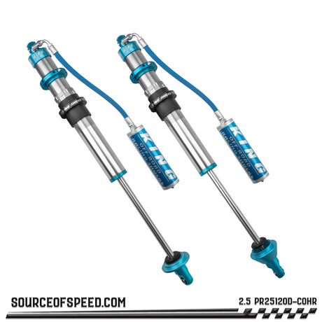 King 2.50" x 12" PR Coilover Shock Remote Reservoir and OD End Cap