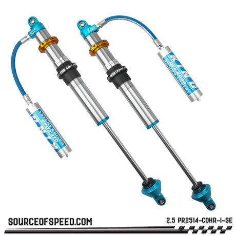 King 2.50" x 14" PR Coilover Shock Remote Reservoir, IBP and Swivel Endcap 