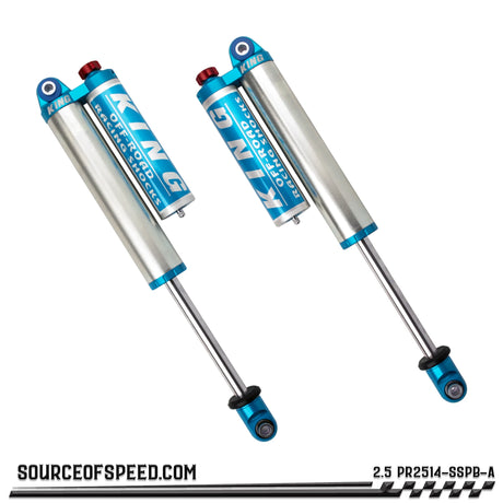 King PR Series 2.50" x 14" Piggyback Reservoir Shock with Compression Adjuster