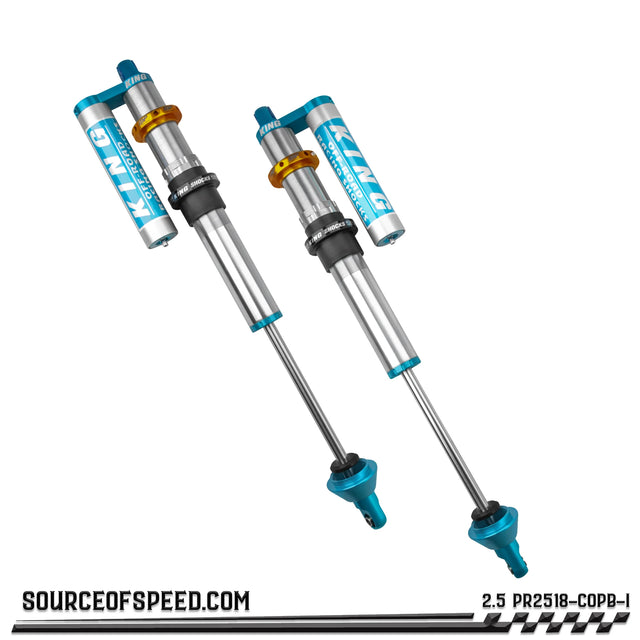 King 2.50" x 18" PR Coilover Shock Piggyback Reservoir w/Internal Bypass