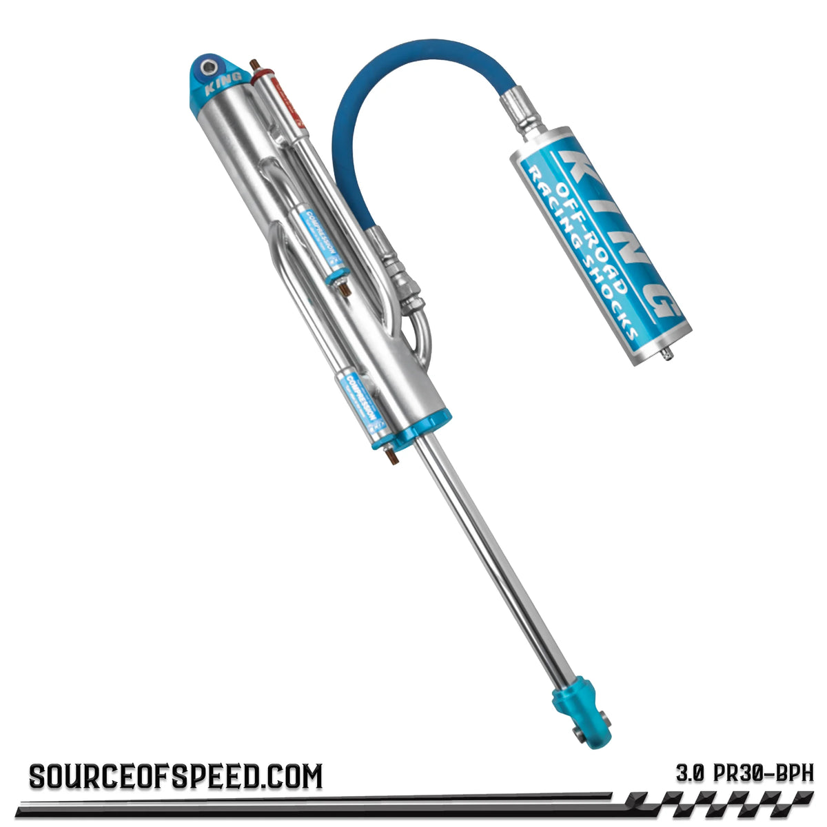 King 3.00" PR Bypass Shock Remote Reservoir
