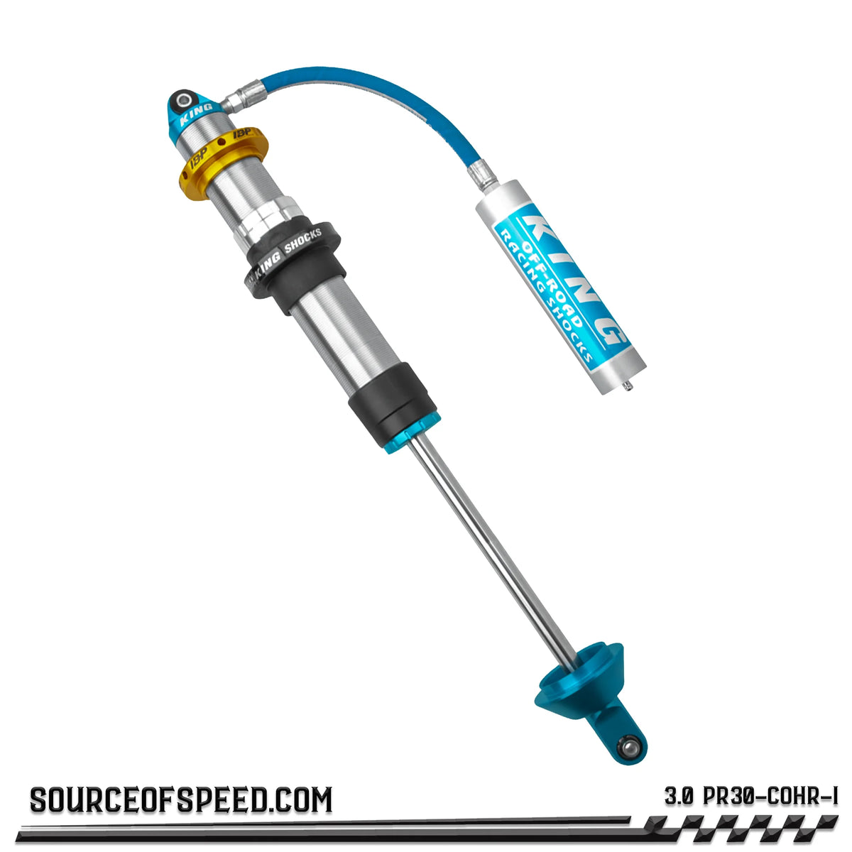 King 3.00" PR Coilover Shock Remote Reservoir w/IBP