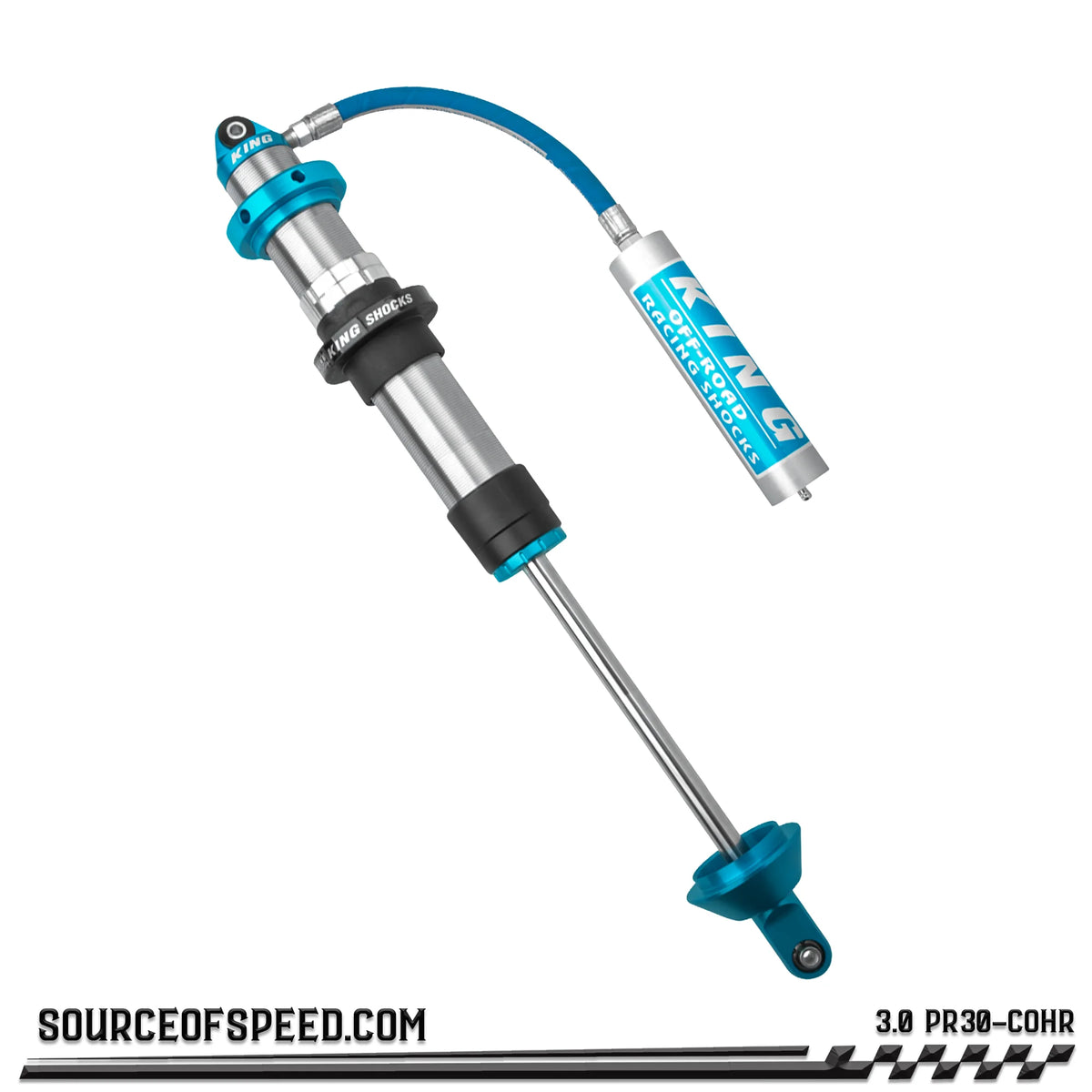 King 3.00" PR Coilover Shock Remote Reservoir