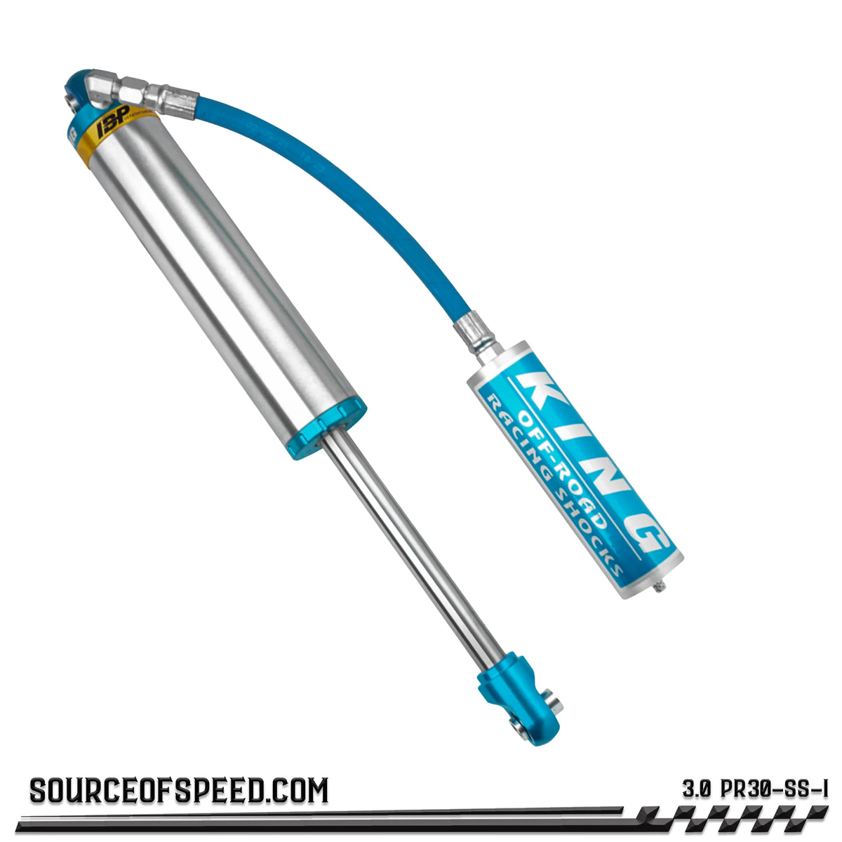 King 3.00" PR Series Shock with Remote Reservoir & Internal Bypass