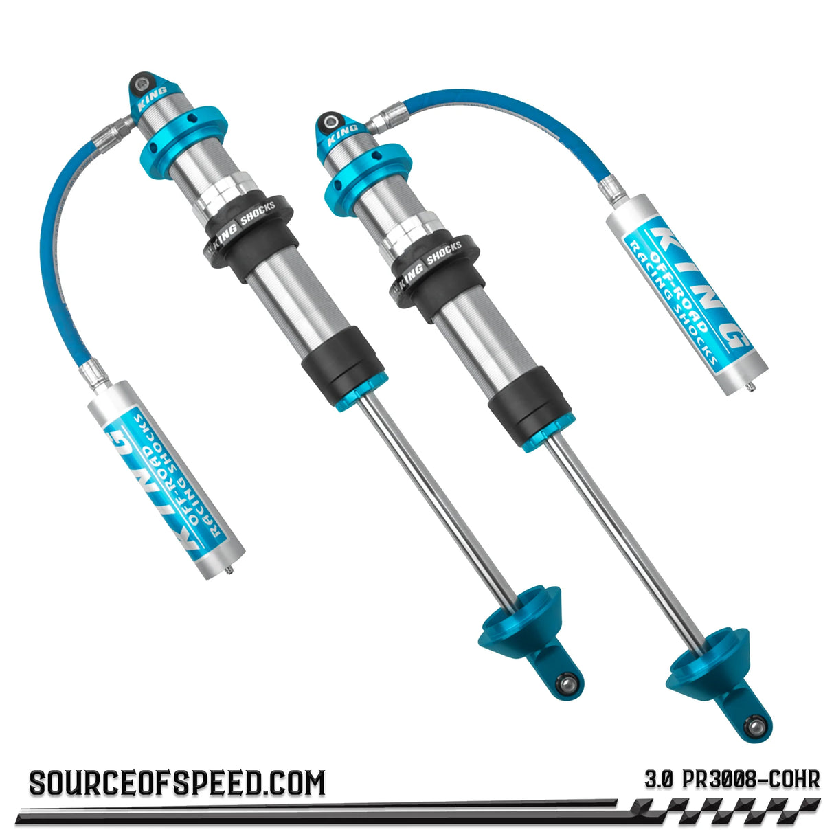 King 3.00" x 8" PR Coilover Shock Remote Reservoir