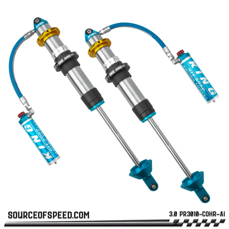 King 3.00" x 10" PR Coilover Shock Remote Reservoir w/Compression Adjuster & IBP