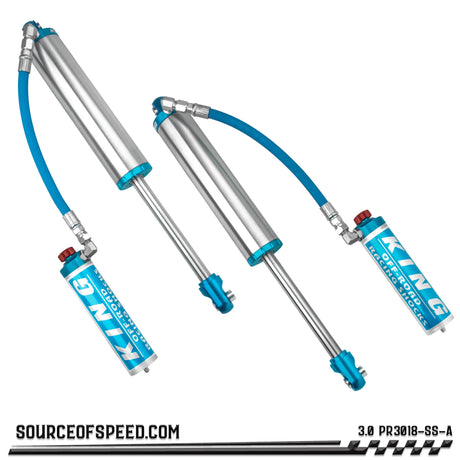 King 3.00" x 18" PR Series Shock with Remote Reservoir & Compression Adjuster