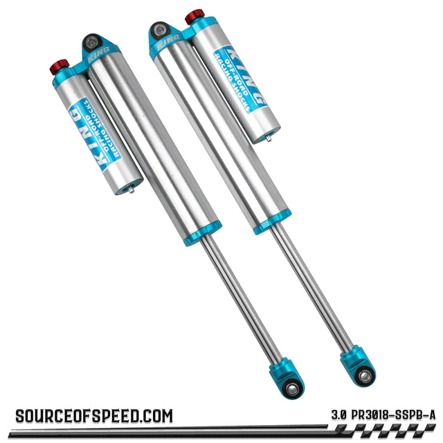 King PR Series 3.00" x 18" Piggyback Reservoir Shock with Compression Adjuster