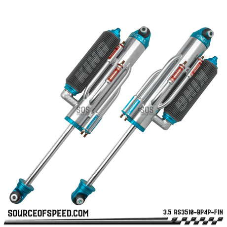 King RS Series 3.50" x 10" 4-Tube Bypass Finned Piggyback Reservoir