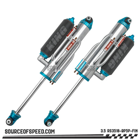 King RS Series 3.50" x 18" 5-Tube Bypass Finned Piggyback Reservoir