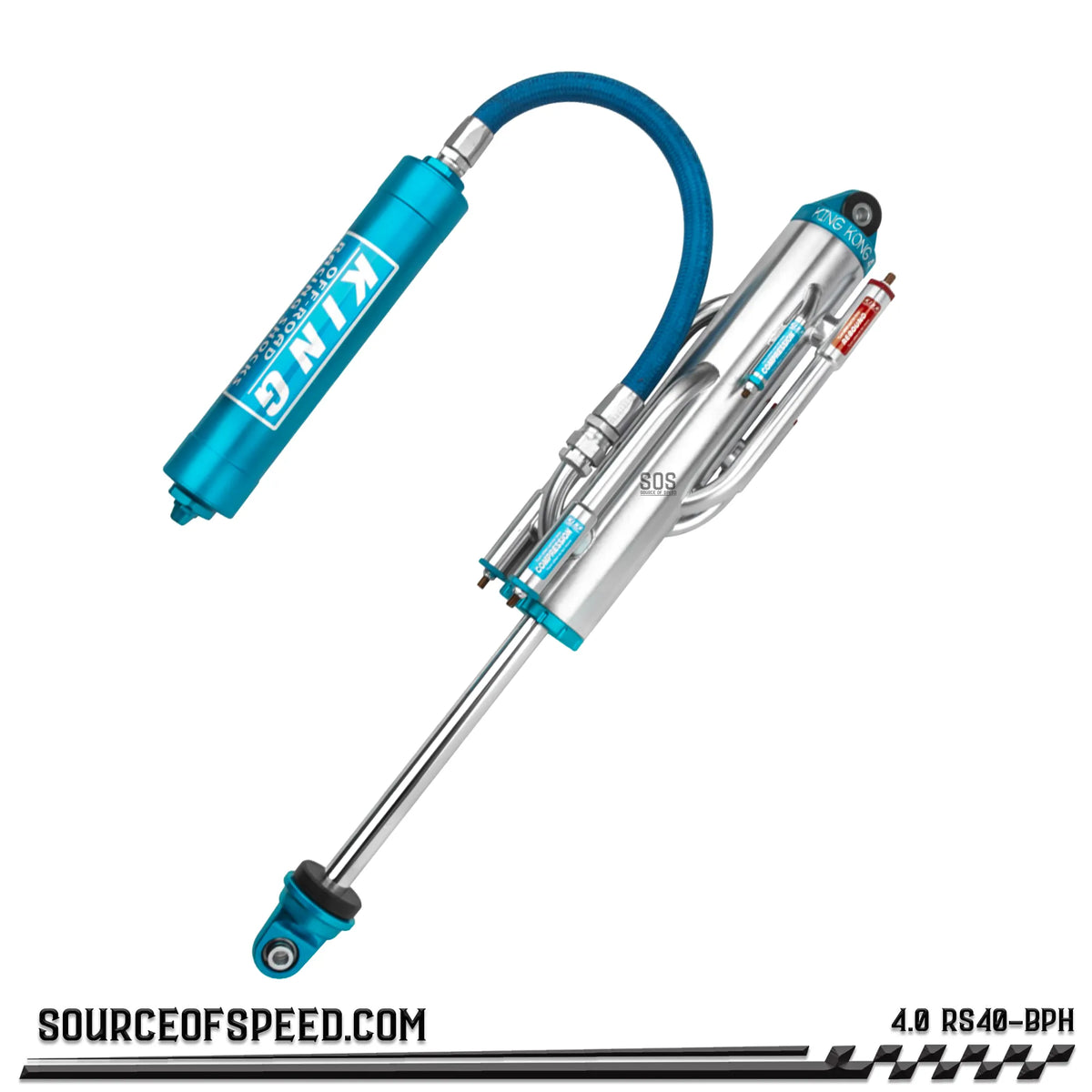 King RS Series 4.00" Bypass Remote Reservoir Shock