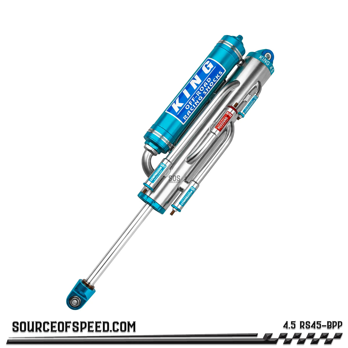 King RS 4.5" Bypass Shock with Piggyback Reservoir