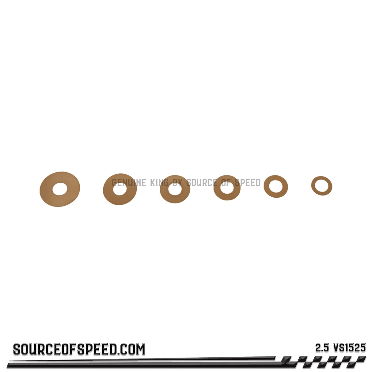 King Shocks .015" x 2.5" Shock Valve Shim stack